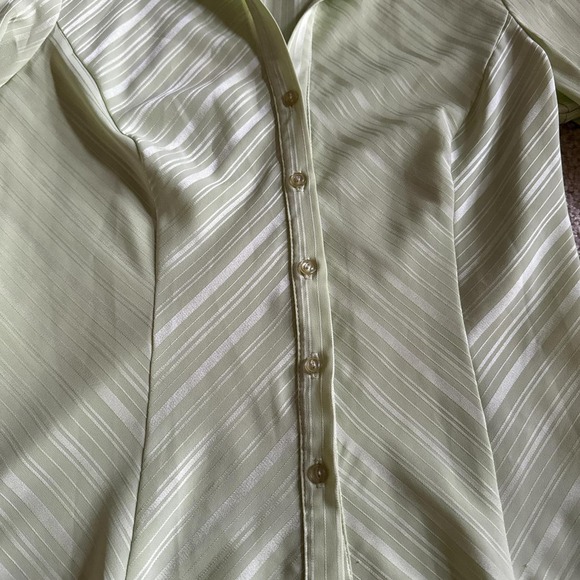 Neon green y2k button down shirt - Picture 5 of 7